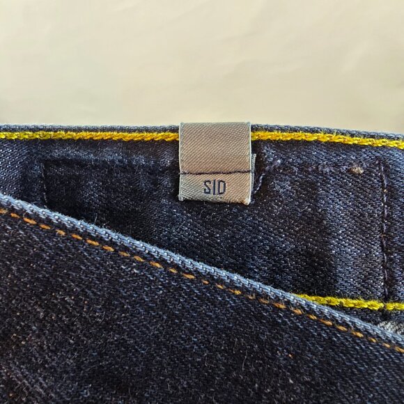 Citizens Of Humanity Jeans Mens 39x27 Blue Denim Dark Wash Sid Straight USA Made - Picture 10 of 12